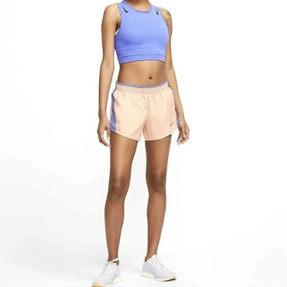 Nike Dri Fit peach and lavender running active athletic shorts size XL NEW - Picture 2 of 10